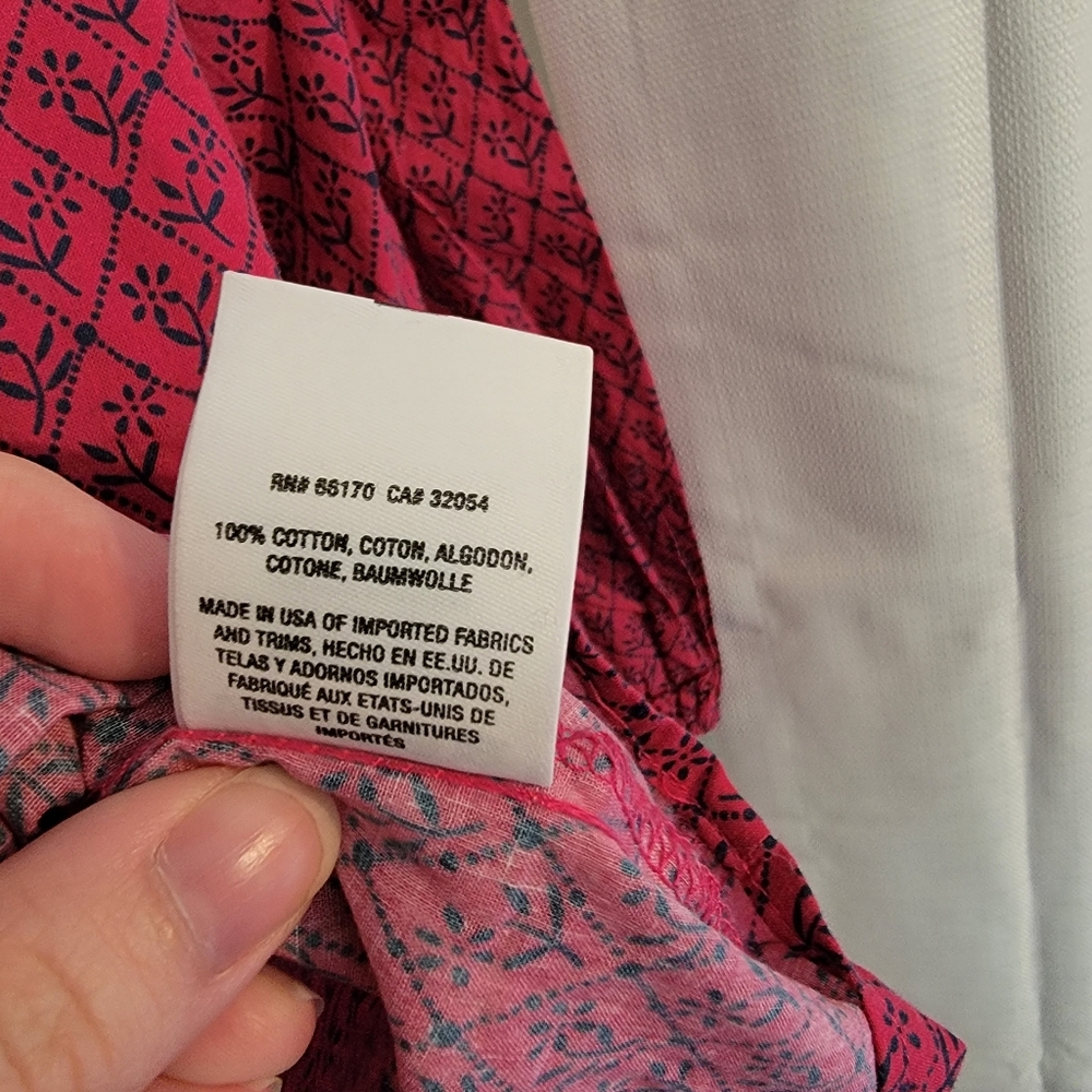 Anthropologie Maeve Red Raspberry Floral Off The Shoulder Blouse - Picture 9 of 9